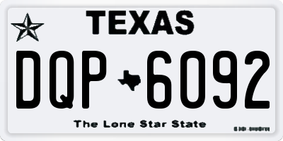 TX license plate DQP6092