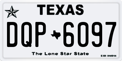 TX license plate DQP6097