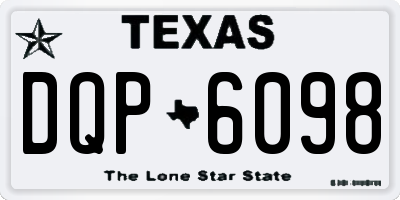TX license plate DQP6098