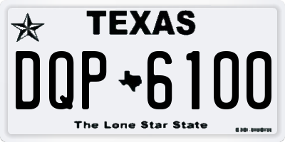 TX license plate DQP6100