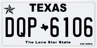 TX license plate DQP6106