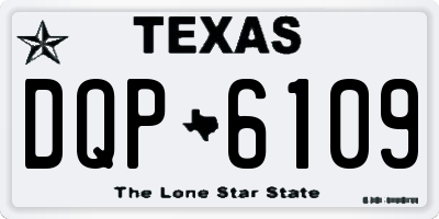 TX license plate DQP6109