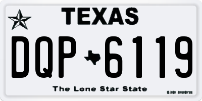 TX license plate DQP6119