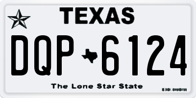 TX license plate DQP6124