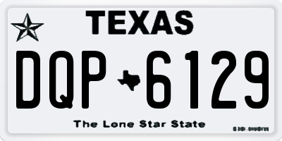 TX license plate DQP6129