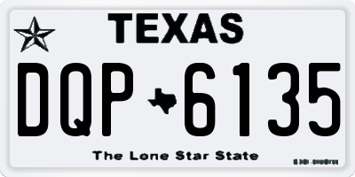 TX license plate DQP6135