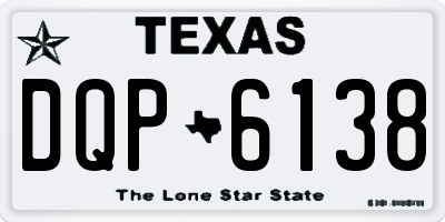 TX license plate DQP6138