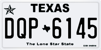 TX license plate DQP6145