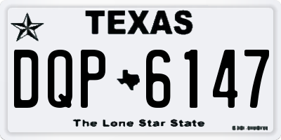 TX license plate DQP6147