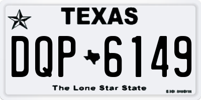 TX license plate DQP6149