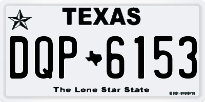 TX license plate DQP6153