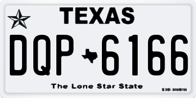 TX license plate DQP6166