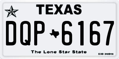 TX license plate DQP6167