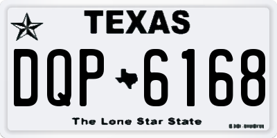 TX license plate DQP6168