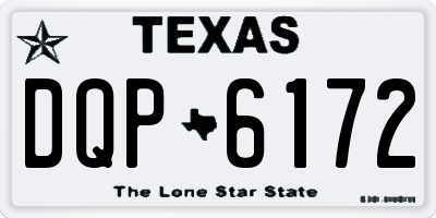 TX license plate DQP6172