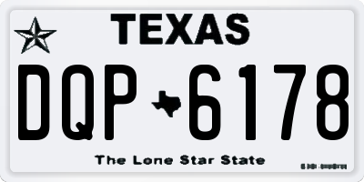 TX license plate DQP6178