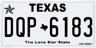 TX license plate DQP6183