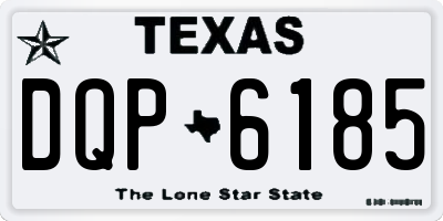 TX license plate DQP6185