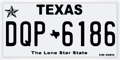 TX license plate DQP6186