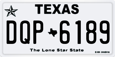 TX license plate DQP6189