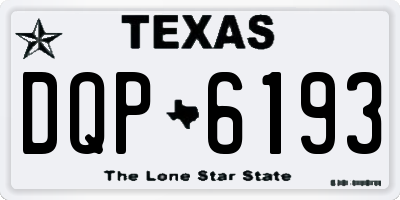 TX license plate DQP6193