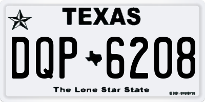TX license plate DQP6208