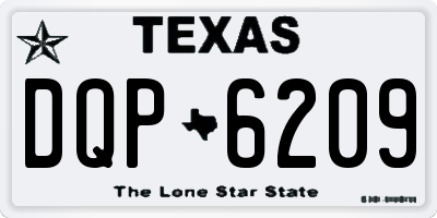 TX license plate DQP6209