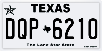 TX license plate DQP6210
