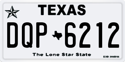 TX license plate DQP6212