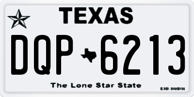 TX license plate DQP6213