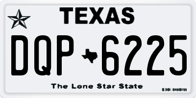 TX license plate DQP6225