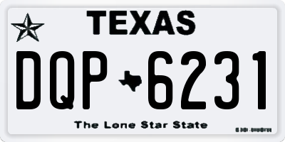 TX license plate DQP6231