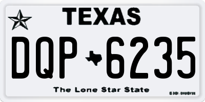 TX license plate DQP6235