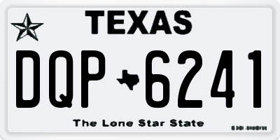 TX license plate DQP6241