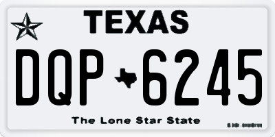 TX license plate DQP6245