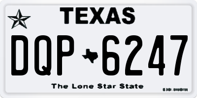 TX license plate DQP6247