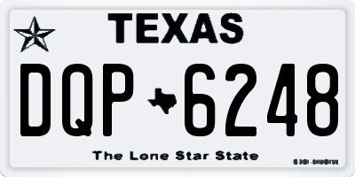 TX license plate DQP6248