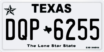 TX license plate DQP6255