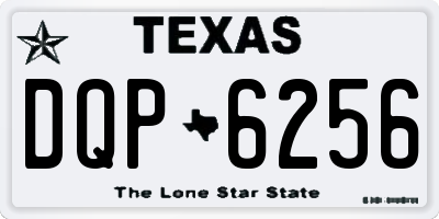 TX license plate DQP6256
