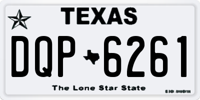 TX license plate DQP6261