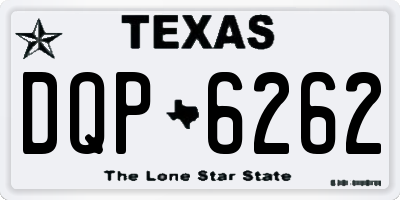 TX license plate DQP6262