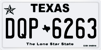TX license plate DQP6263