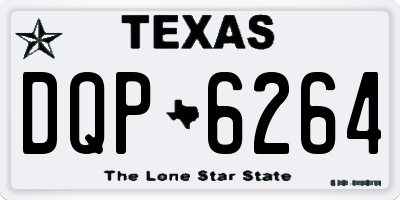 TX license plate DQP6264