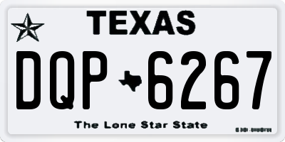 TX license plate DQP6267