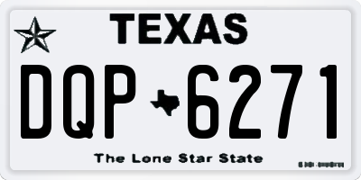 TX license plate DQP6271