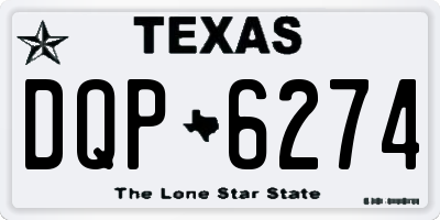 TX license plate DQP6274