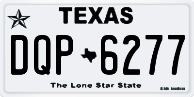TX license plate DQP6277