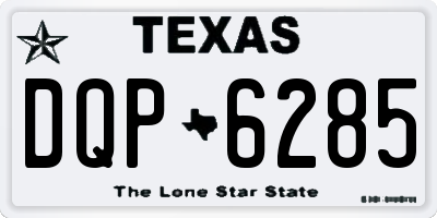 TX license plate DQP6285