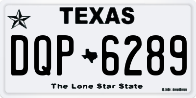 TX license plate DQP6289