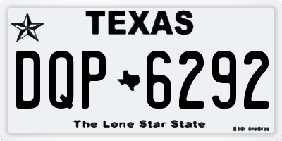 TX license plate DQP6292